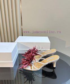 ABING WANG OriginalThai designer offers multiple handmade Bangkok floral open toe slippers aomyde11z