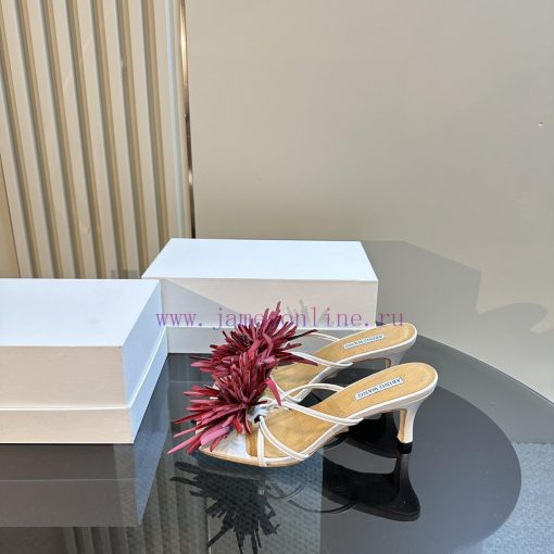 ABING WANG OriginalThai designer offers multiple handmade Bangkok floral open toe slippers aomyde11z - Image 2