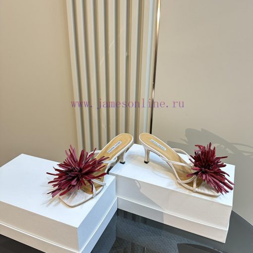 ABING WANG OriginalThai designer offers multiple handmade Bangkok floral open toe slippers aomyde11z - Image 4