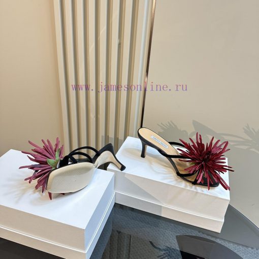 ABING WANG OriginalThai designer offers multiple handmade Bangkok floral open toe slippers a5hbarmmx - Image 5