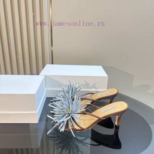 ABING WANG OriginalThai designer offers multiple handmade Bangkok floral open toe slippers aqqicrfcp - Image 2
