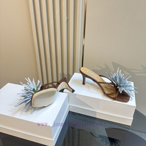 ABING WANG OriginalThai designer offers multiple handmade Bangkok floral open toe slippers aqqicrfcp - Image 5
