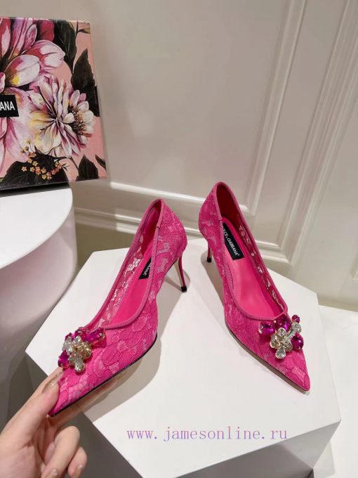 DG new size 35-42 genuine leather outsole, lace mesh sheepskin lining, footrest height 6.5cm86o3npg3 - Image 5