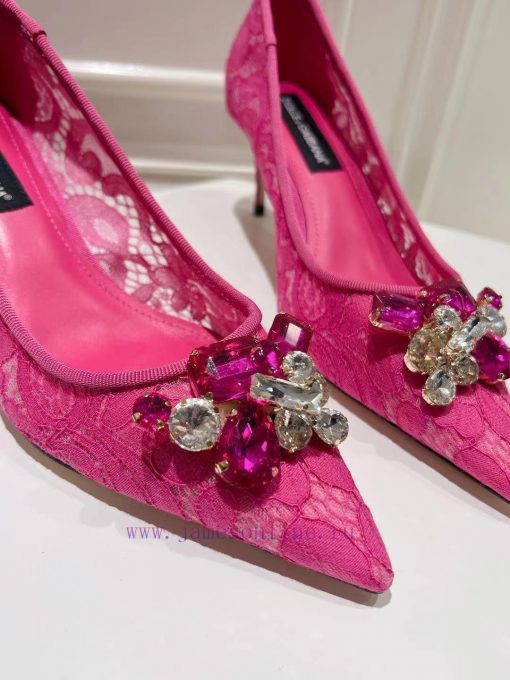 DG new size 35-42 genuine leather outsole, lace mesh sheepskin lining, footrest height 6.5cm86o3npg3 - Image 8