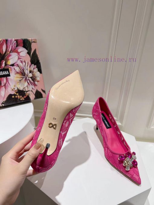 DG new size 35-42 genuine leather outsole, lace mesh sheepskin lining, footrest height 6.5cm86o3npg3 - Image 9