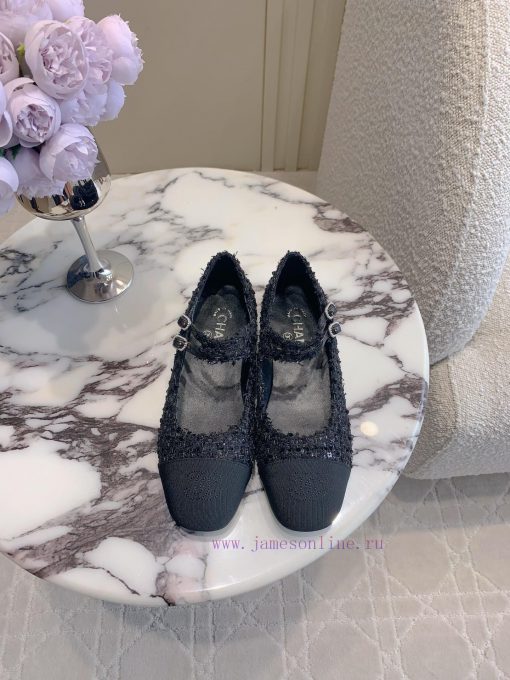 Chanel's new flat bottomed Mary Jane shoes feature classic color schemes that exude a stylis8ovaz0ty - Image 2