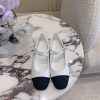 Chanel's new flat bottomed Mary Jane shoes feature classic color schemes that exude a stylisz5fpmxbu