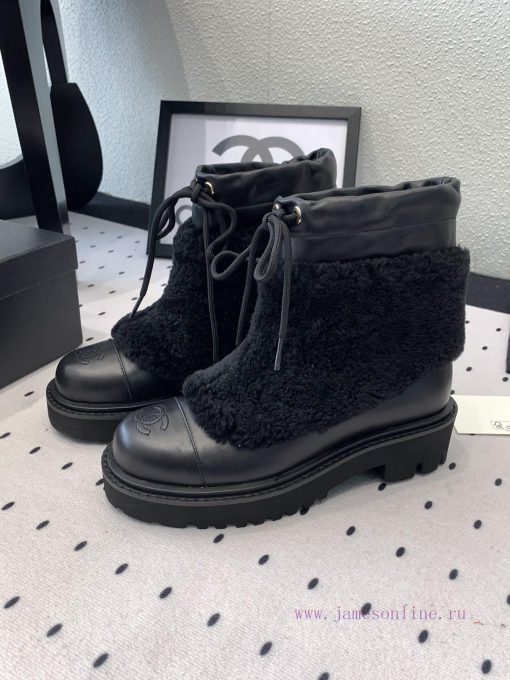 Chanel's new fur short boots are being shipped this autumn and winter. They are a must-have 7ku5odwh - Image 4