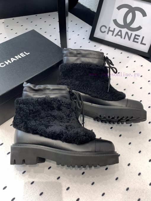 Chanel's new fur short boots are being shipped this autumn and winter. They are a must-have 7ku5odwh - Image 6
