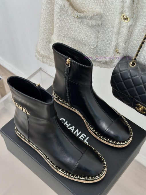 Chanel | Chanel Classic Autumn/Winter New ProductsLetter inside height increasing boot seriem47o8ic0 - Image 5