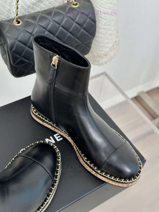 Chanel | Chanel Classic Autumn/Winter New ProductsLetter inside height increasing boot seriem47o8ic0 - Image 6