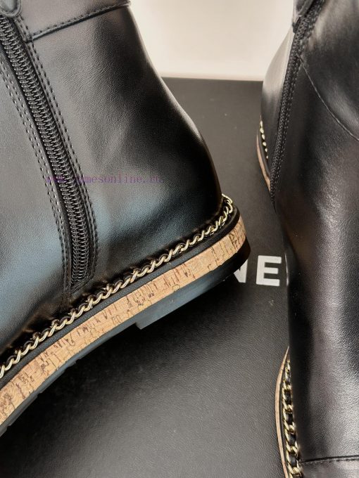 Chanel | Chanel Classic Autumn/Winter New ProductsLetter inside height increasing boot seriem47o8ic0 - Image 9