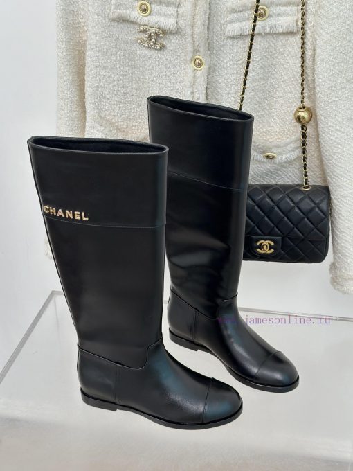 Chanel | Chanel Classic Autumn/Winter New ProductsLetter inside height increasing boot seriecaqd445n - Image 4