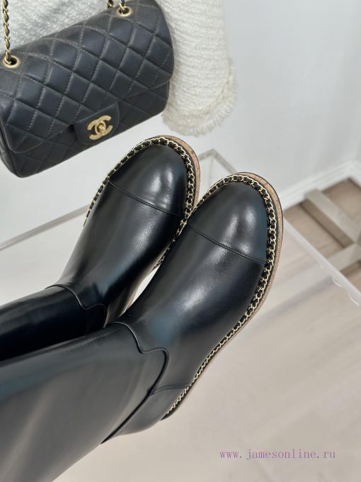 Chanel | Chanel Classic Autumn/Winter New ProductsLetter inside height increasing boot serie8ngsonvd - Image 8