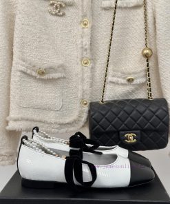 Chanel | Chanel Classic Pearl Chain Foot Ring Mary Jane ShoesOriginal purchase and developmedljxh8yu