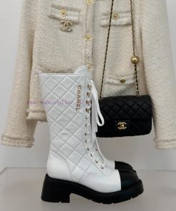 Chanel | Chanel Classic Autumn/Winter Ba Shuang C diamond grid letter thick heeled mid heeleyxawggdn