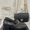 Chanel | Chanel 24K New Product Chain Double C loafersThe retro style and delicate shoe desim5p45594
