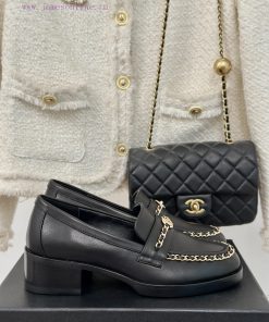 Chanel | Chanel 24K New Product Chain Double C loafersThe retro style and delicate shoe desim5p45594