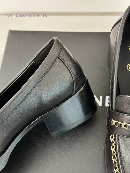 Chanel | Chanel 24K New Product Chain Double C loafersThe retro style and delicate shoe desim5p45594 - Image 7
