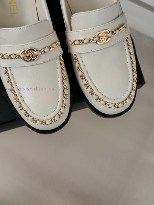 Chanel | Chanel 24K New Product Chain Double C loafersThe retro style and delicate shoe desivgnzwdk3 - Image 8