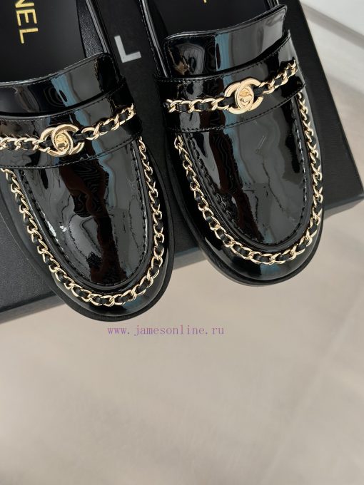 Chanel | Chanel 24K New Product Chain Double C loafersThe retro style and delicate shoe desicnd77yo4 - Image 8