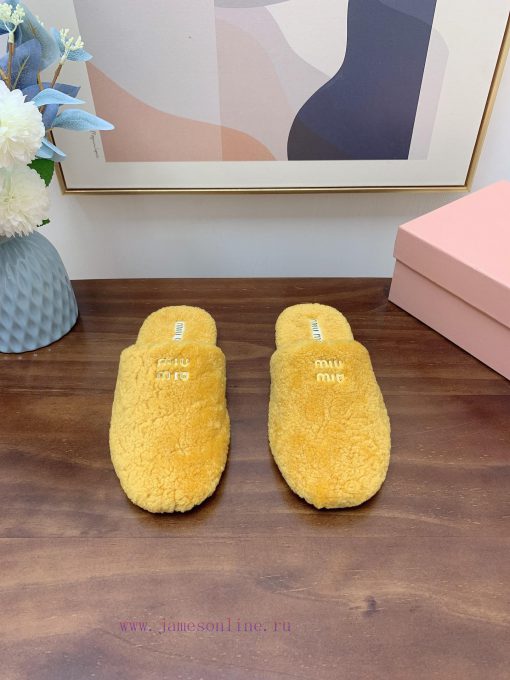 Miumiu 2024 new wool slippers ️ Sweet and fresh, it's really easy to capture the hearts of g9j0kiwy5