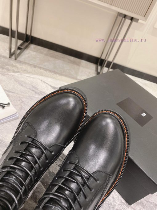 R13 motorcycle boots military bootsCow skin noodlesYang Mi has the same style and a high expzvi96jok - Image 8