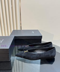 Top quality Saint Laurent/Saint Laurent Lee metal buckle single shoesYSL sister's beautiful 622fosa2