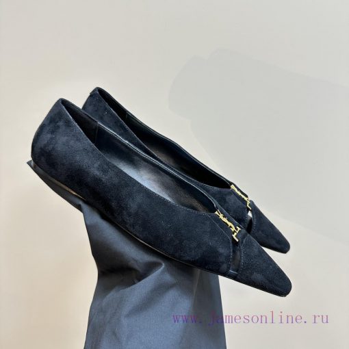 Top quality Saint Laurent/Saint Laurent Lee metal buckle single shoesYSL sister's beautiful 622fosa2 - Image 8