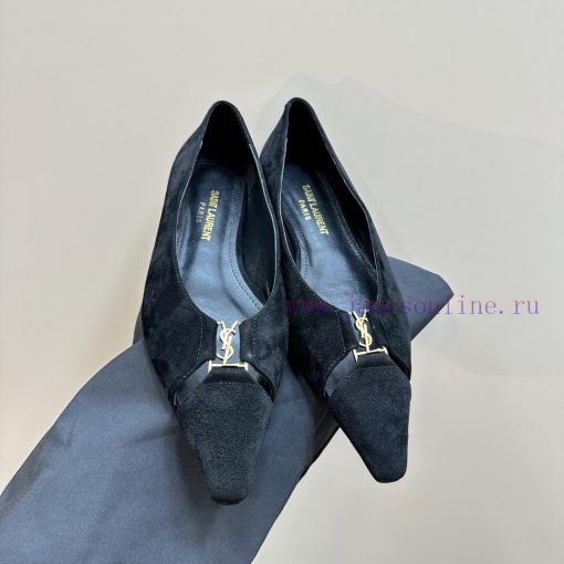 Top quality Saint Laurent/Saint Laurent Lee metal buckle single shoesYSL sister's beautiful 622fosa2 - Image 9