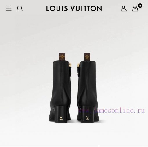 LV donkey brand 2024 autumn and winter new style thick heel short boots pointed bare bootsIaf8cx1kb - Image 7