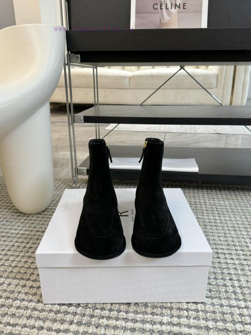 The row can series flat bottomed round toe short bootsThe Canel series flat shoes are belivulovuee - Image 2