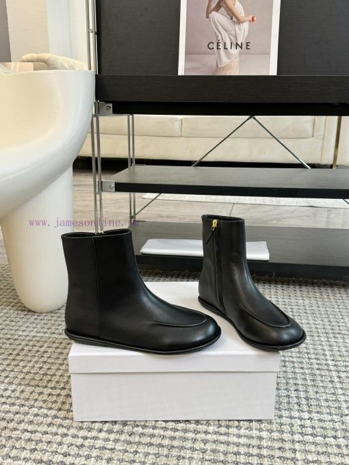 The row can series flat bottomed round toe short bootsThe Canel series flat shoes are beli33yzbxyz - Image 3