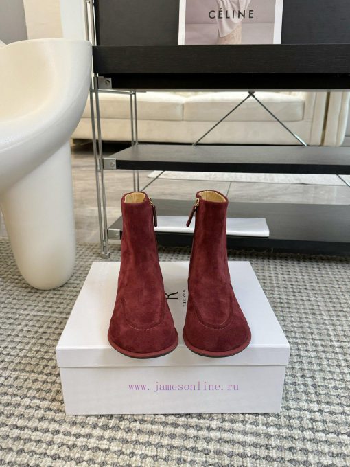 The row can series flat bottomed round toe short bootsThe Canel series flat shoes are beliqqoe6kpy - Image 2