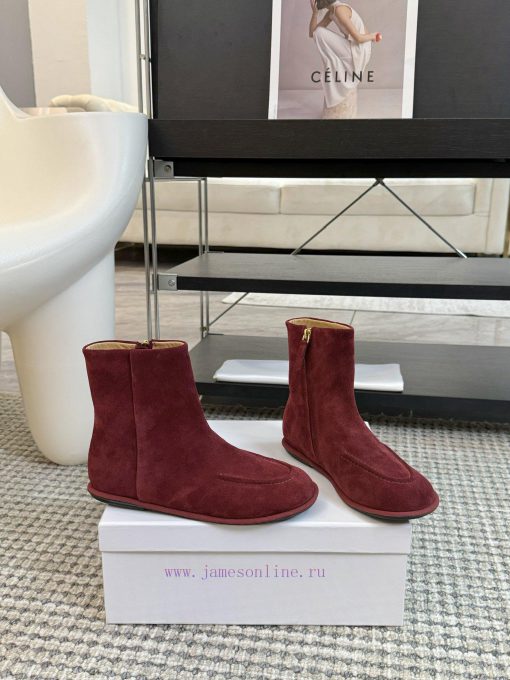 The row can series flat bottomed round toe short bootsThe Canel series flat shoes are beliqqoe6kpy - Image 3