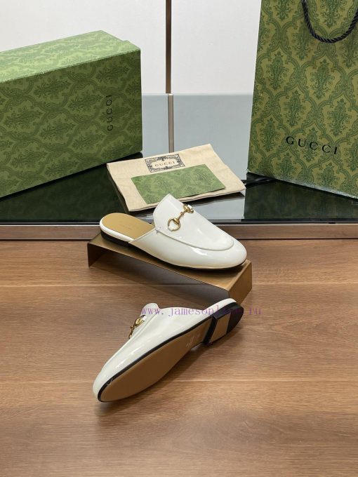 2024 early autumn new Gucci latest patent leather color Princeton series Le Fu slippers top 6bf8ndxq - Image 10