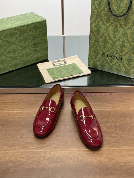 2024 Early Autumn New Gucci Latest Lacquer Leather Wine Red Color Princeton Series Le Fu Sink1vy2lyb - Image 4