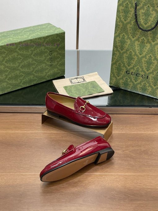 2024 Early Autumn New Gucci Latest Lacquer Leather Wine Red Color Princeton Series Le Fu Sink1vy2lyb - Image 10