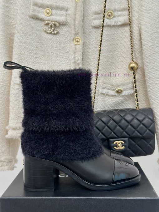 Chanel | Chanel 24K Autumn/Winter New Product Double CThick heeled socks bootsThis season's xx7kcyhx - Image 2