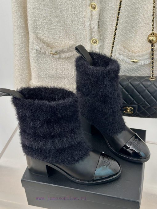 Chanel | Chanel 24K Autumn/Winter New Product Double CThick heeled socks bootsThis season's xx7kcyhx - Image 4