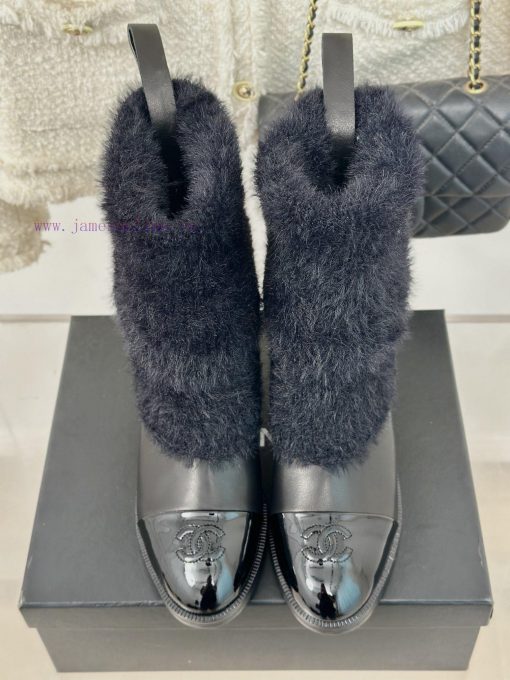 Chanel | Chanel 24K Autumn/Winter New Product Double CThick heeled socks bootsThis season's xx7kcyhx - Image 5