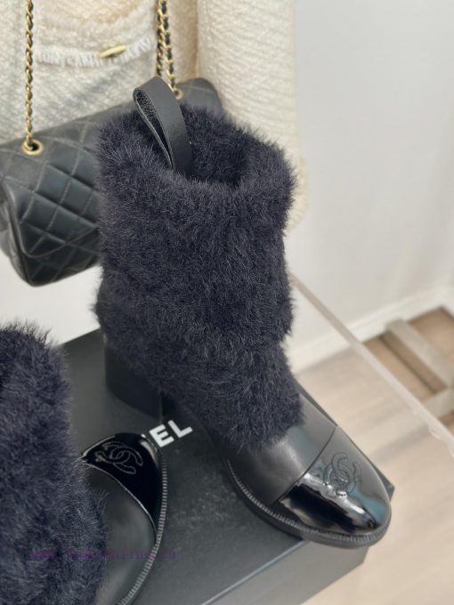Chanel | Chanel 24K Autumn/Winter New Product Double CThick heeled socks bootsThis season's xx7kcyhx - Image 6