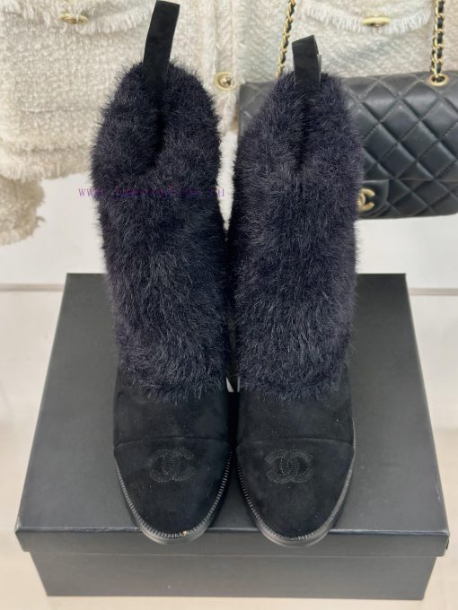 Chanel | Chanel 24K Autumn/Winter New Product Double CThick heeled socks bootsThis season's wriq41me - Image 5