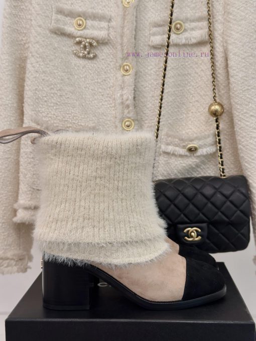 Chanel | Chanel 24K Autumn/Winter New Product Double CThick heeled socks bootsThis season's 7ce0yegf - Image 2
