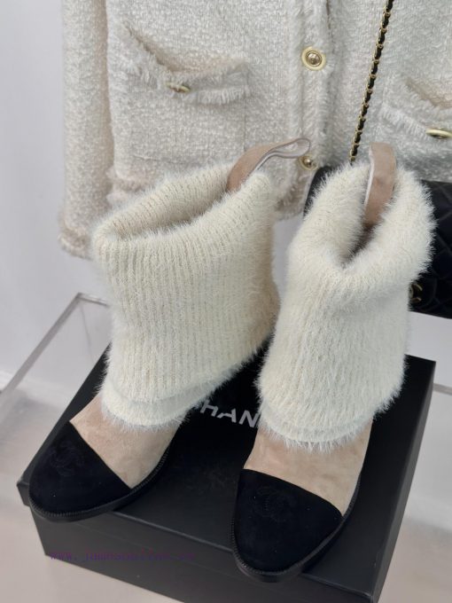 Chanel | Chanel 24K Autumn/Winter New Product Double CThick heeled socks bootsThis season's 7ce0yegf - Image 3