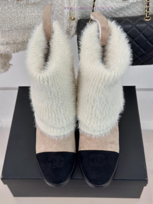 Chanel | Chanel 24K Autumn/Winter New Product Double CThick heeled socks bootsThis season's 7ce0yegf - Image 5