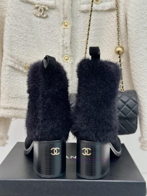 Chanel | Chanel 24K Autumn/Winter New Product Double CThick heeled socks bootsThis season's wriq41me - Image 9