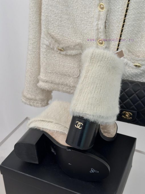 Chanel | Chanel 24K Autumn/Winter New Product Double CThick heeled socks bootsThis season's 7ce0yegf - Image 10