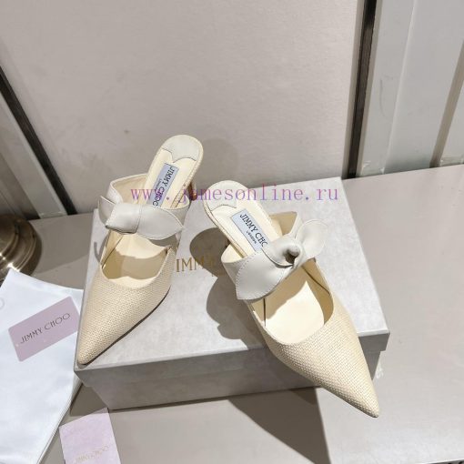 Jimmy Choo2024ssRali Lafite Grass Knitted Pointed Single Shoes, with a small sheepskin crossvnmq1hs8 - Image 3