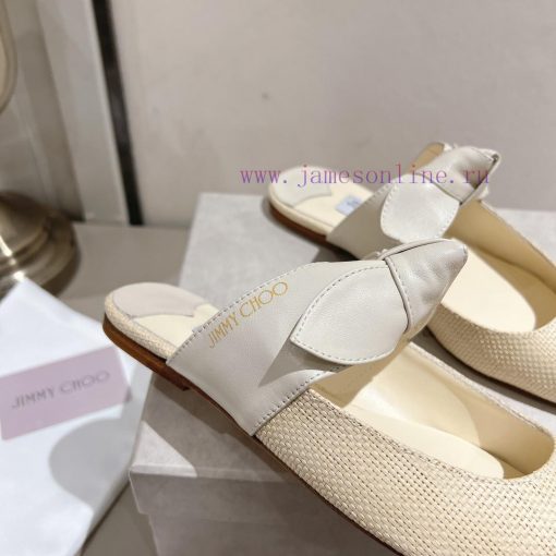 Jimmy Choo2024ssRali Lafite Grass Knitted Pointed Single Shoes, with a small sheepskin crossylgnrspu - Image 9